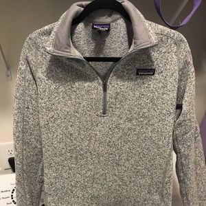 Grey Patagonia Quarter Zip
